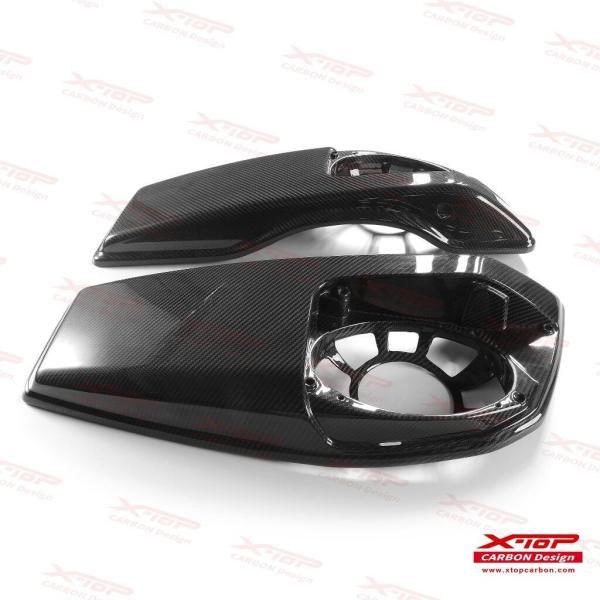 X-TOP エックストップ パニアケースカバー スピーカーホール付き タイプ：3K綾織ツヤあり RO...