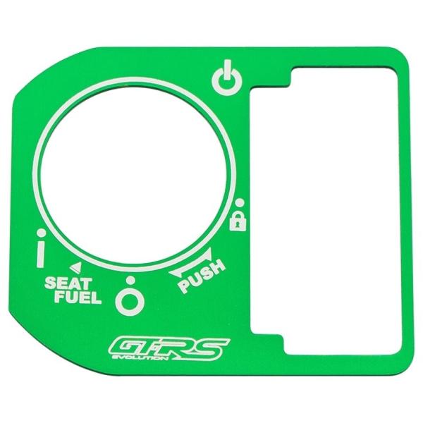 GTR ジーティーアール Key cylinder cover 2D alu カラー：Green G...