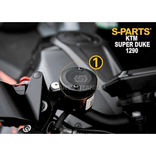 S-PARTS エスパーツ フロントブレーキマスター用フルードタンクチタンキャップ カラー：パープル...