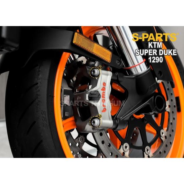 S-PARTS エスパーツ フロントキャリパーマウント用チタンボルトセット カラー：ブルー 1290...