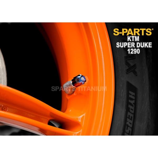 S-PARTS エスパーツ チタンエアバルブキャップセット カラー：グリーン 1290 SUPER ...