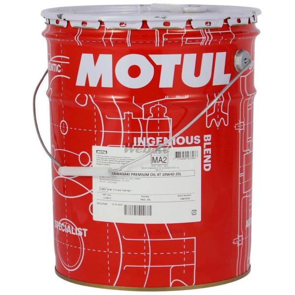 Kawasaki カワサキ Premium Oil by Motul【10W-40】【20L】【4サ...