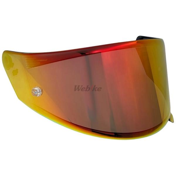 KYT ケイワイティ NZ RACE／NF／NX VISOR カラー：IRIDIUM RED RAC...
