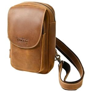 RIDEZ ライズ LEATHER MINI BAG バイク用 ショルダーバッグ カラー：L.BRO...