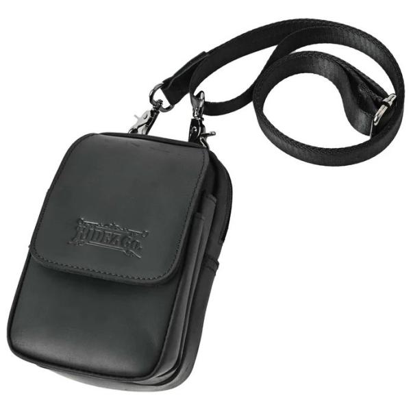 RIDEZ ライズ LEATHER MINI BAG バイク用 ショルダーバッグ カラー：BLACK...