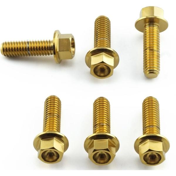 PRO BOLT プロボルト ディスクボルト フランジヘックス フロント カラー：ゴールド RS4 ...