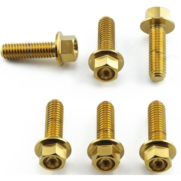 PRO BOLT プロボルト ディスクボルト フランジヘックス リア カラー：ゴールド RS4 50...