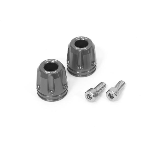 ACTIVE アクティブ アルミバーエンド リボルバー カラー：ガンメタ KAWASAKI カワサキ...