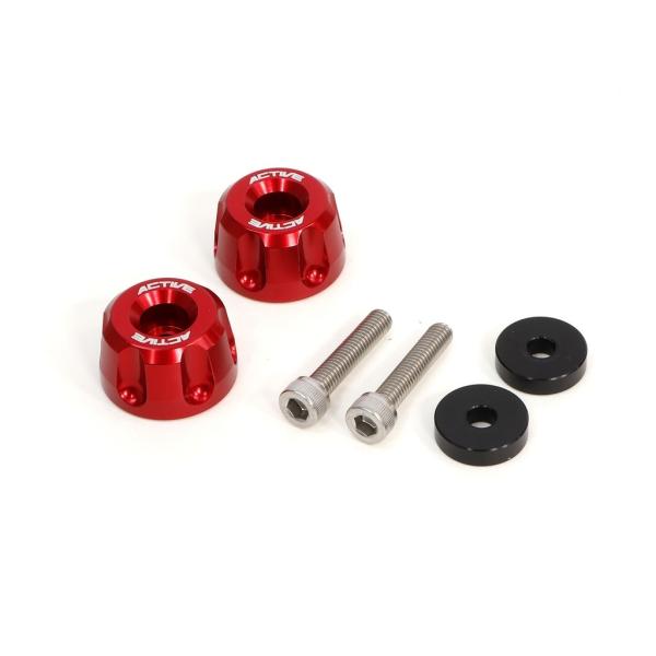 ACTIVE アクティブ アルミバーエンド リボルバー カラー：レッド MT-03 YZF-R3 M...