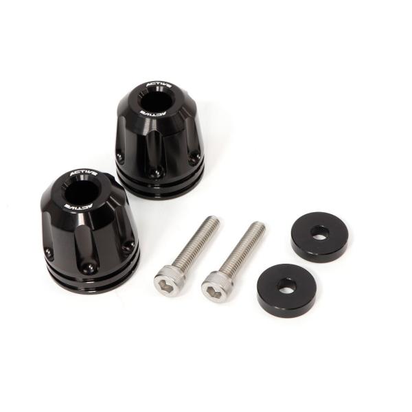 ACTIVE アクティブ M6 カラー付 アルミバーエンド リボルバー Φ33-L35 カラー：ブラ...