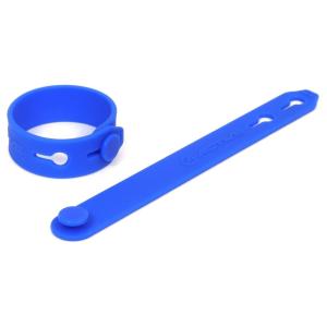 ACTIVE アクティブ シリコン製バンド カラー：ブルー / サイズ：80mm-95mm 結束バン...