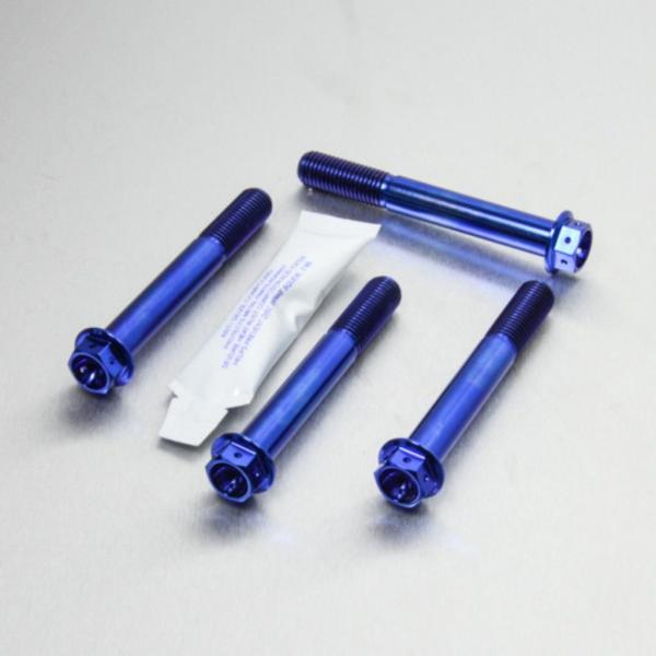 PRO BOLT プロボルト フロントブレーキキャリパーマウンティングボルトキット カラー：ブルー ...