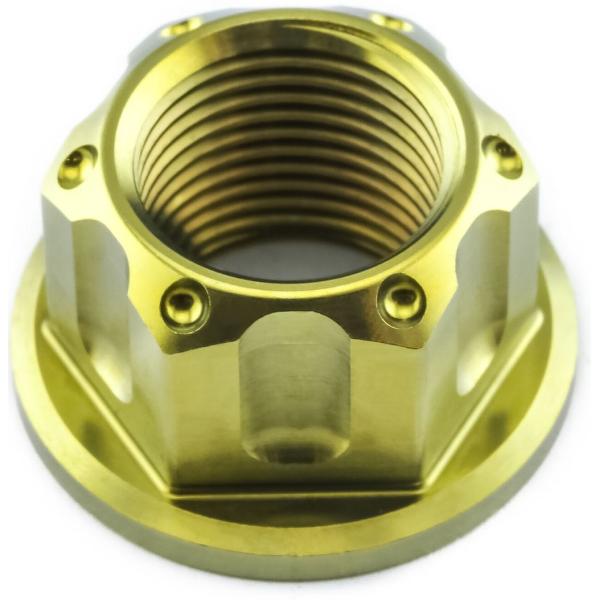 PRO BOLT プロボルト フランジ アクスルナット スイングアーム ピボット カラー：ゴールド ...