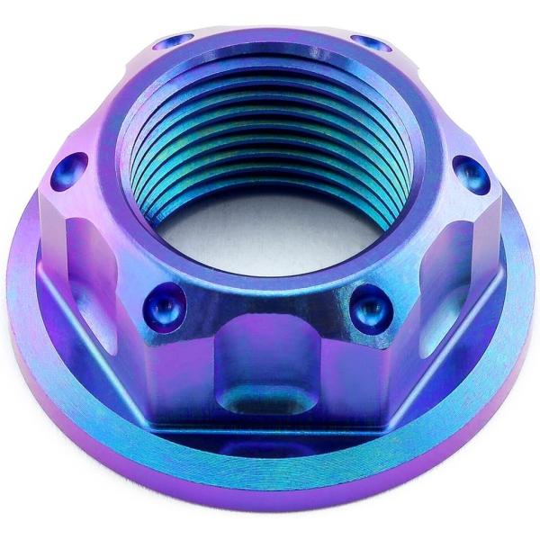 PRO BOLT プロボルト フランジ アクスルナット スイングアーム ピボット カラー：パープル ...