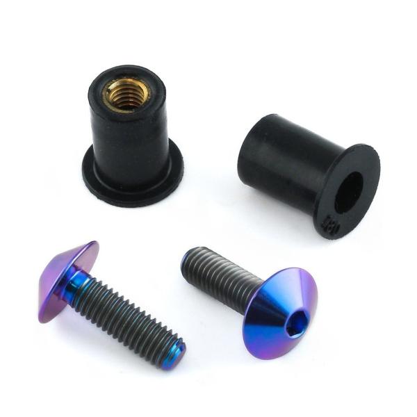 PRO BOLT プロボルト スクリーンボルト キット カラー：パープル BMW DUCATI ドゥ...