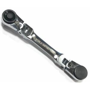 WORLD IMPORT TOOLS ワールドインポートツールズ 1/4首振りラチェットレンチ ショ...