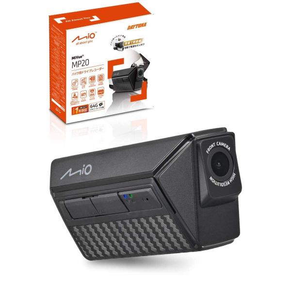 DAYTONA デイトナ バイクヘルメット装着型ドライブレコーダー MIO MIVUE MP20 ド...
