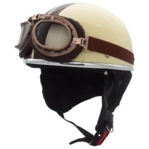 SPEED PIT スピードピット CL-950EX ゴーグル付きハーフヘルメット 半帽タイプヘルメ...