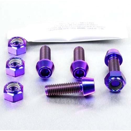 PRO BOLT プロボルト ライダー フットレスト ハンガー ボルト キット カラー：パープル R...