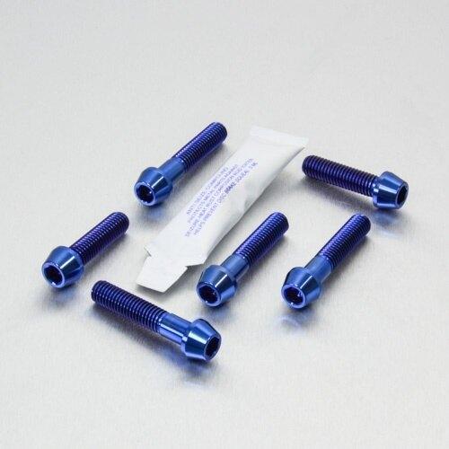 PRO BOLT プロボルト トップ ＆ ボトム クランプ ヨーク ピンチ キット カラー：ブルー ...