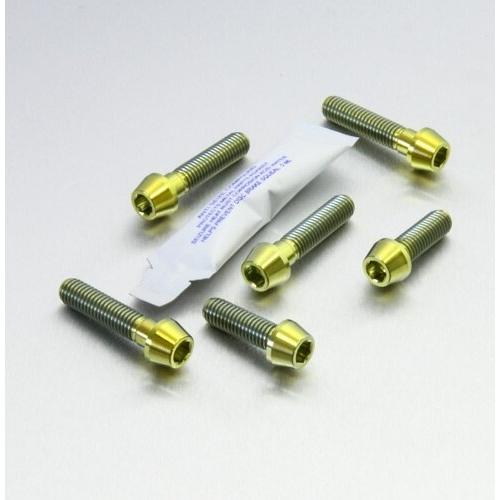 PRO BOLT プロボルト トップ ＆ ボトム クランプ ヨーク ピンチ キット カラー：ゴールド...