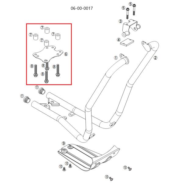 SP武川 SPタケガワ フレームアタッチメントセット/JA45/JA60アンダーフレームアタッチメン...