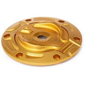 EVOTECH エボテック Key Lock Fuel Cap， Gold ガソリンタンクキャップボ...