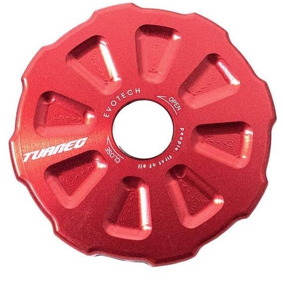 EVOTECH エボテック Key Lock Gas Cap， Red ガソリンタンクキャップ タン...