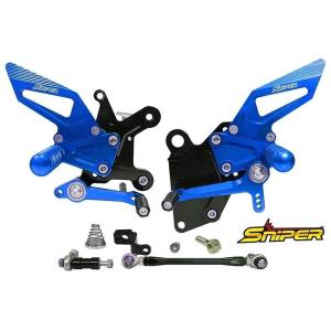 SNIPER スナイパー ストリート用バックステップ カラー：ブルー NINJA250 NINJA4...