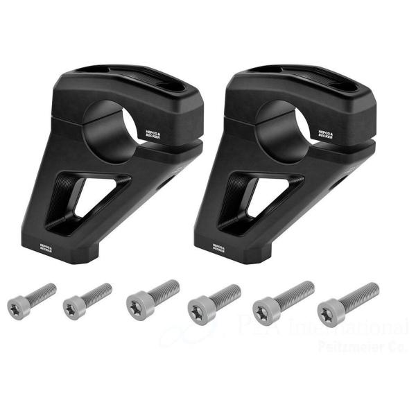 HEPCO＆BECKER ヘプコ＆ベッカー ハンドルバーセットバックライザー カラー：ブラック R1...