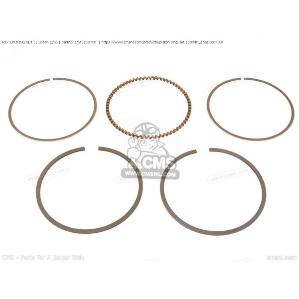 CMS シーエムエス PISTON RING SET (1.00MM O/S)［15A1160700...