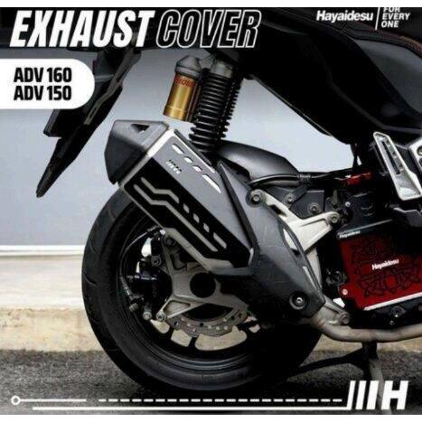 Hayaidesu ハヤイデス Exhaust Cover Flat Color：Black ADV...
