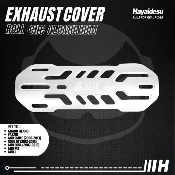 Hayaidesu ハヤイデス Exhaust Cover Roll CNC Color：Silve...