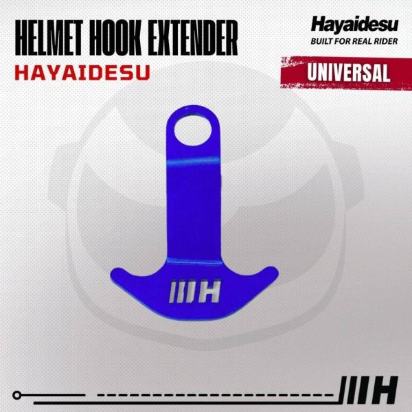 Hayaidesu ハヤイデス Helmet Hook Extender Color：Blue ヘル...