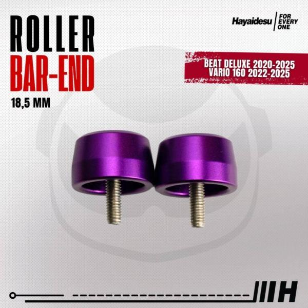 Hayaidesu ハヤイデス Roller Bar End Color：Purple Beat D...