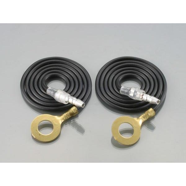 K-CON キタココンビニパーツ アースコード(Y)2PC φ10×500mm／φ10丸型端子 アー...