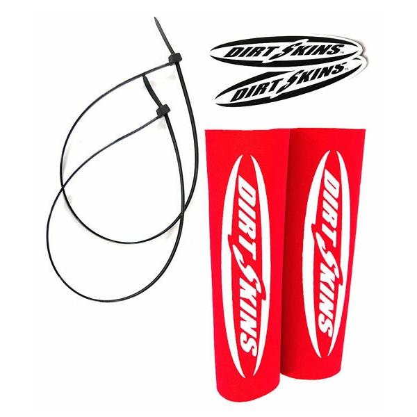 DIRTSKIN ダートスキン 倒立フォークシールスキン カラー：レッド フォークブーツ・フォークカ...