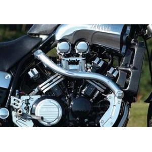 アクティブ製V-MAX ニーグリッププレート 左右 黒 社外 中古 バイク