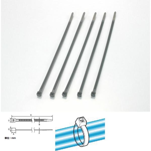 K-CON キタココンビニパーツ MSタイ（耐候） タイプ：202×4.6[最小／最大結束径：Φ1....