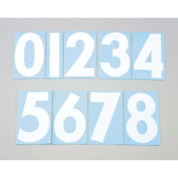 KITACO キタコ ゼッケンステッカー 白／大 ゼッケン番号：0 ゼッケンナンバー 外装