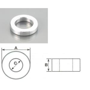 アルミカラー M8 厚さ:3mm 4個 / 8mm アルミスペーサー (8.3x16.5x3