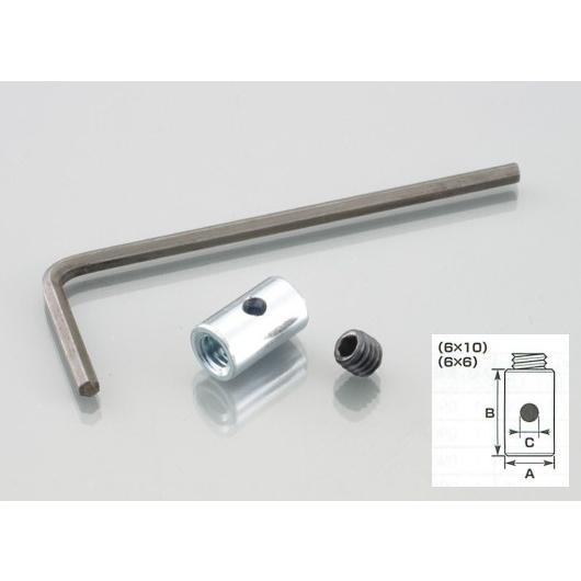 K-CON キタココンビニパーツ ケーブルエンドセット 6×6○サイズ A：φ5.8×B：6mm×C...
