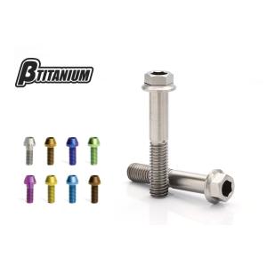 βTITANIUM βTITANIUM:ベータチタニウム コンパクトフランジ六角チタンボルト M6 シルバー 長さ：15mm｜ウェビック1号店