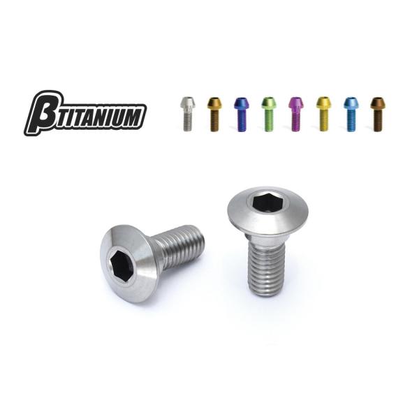 βTITANIUM ベータチタニウム ディスクローターボルト(カワサキ用) M8 カラー：シルバー(...