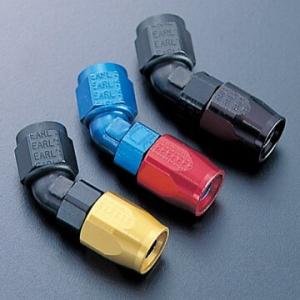 ACTIVE アクティブ 45度フィッティング 【#8】 カラー：ブラック/ゴールド オイルクーラー...