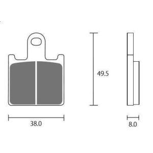 ZCOO ジクー ブレーキパッド セラミックシンタード 1400GTR Ninja ZX-14R Z...