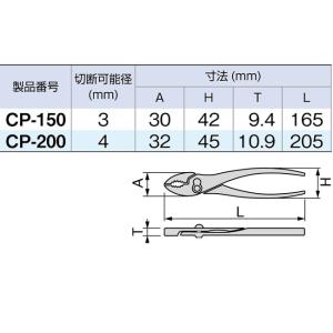 TONE トネ コンビネーションプライヤ ペン...の詳細画像4