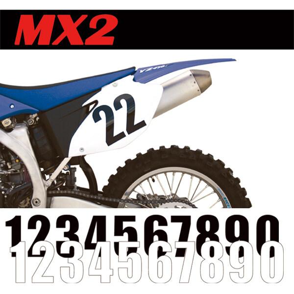 MOTION モーション スタンダードナンバーズ MX2 ゼッケン 数字：0 ゼッケンナンバー 外装
