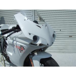 才谷屋ファクトリー RVF400 片目耐久ゼッケンカウル 仕様 白ゲル