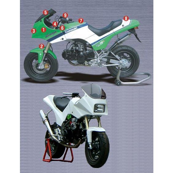DOREMI COLLECTION ドレミコレクション テールカウルステー KSR KAWASAKI...